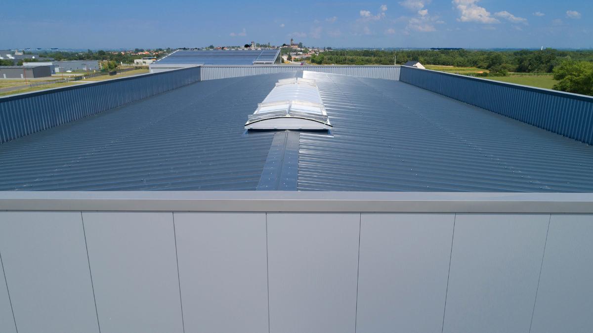 JI Roof PIR - Panels - Garage - Notre Dame Du Marillais  - Pano roof