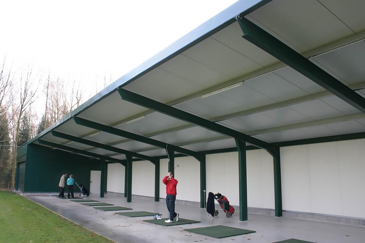 JI Roof PIR - Panels - Golf practice - Below view