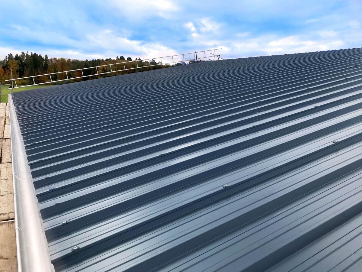 JI Roof PIR - Panels - Industrial building - Top view