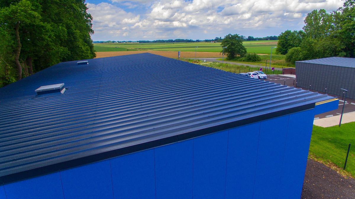 JI Roof PIR - Panels - Storage building - Left side view