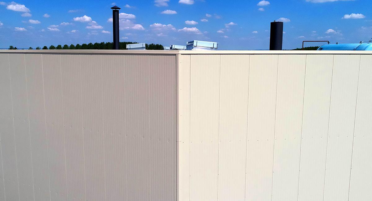 JI Vulcasteel Wall - Panels - Industrial site - Front view 2