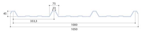 Translucide polycarbonate 45-333-1000 - 2.5mm