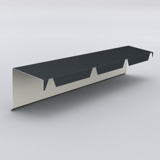 Ridge course toothed 45 R7016 D400 2100mm