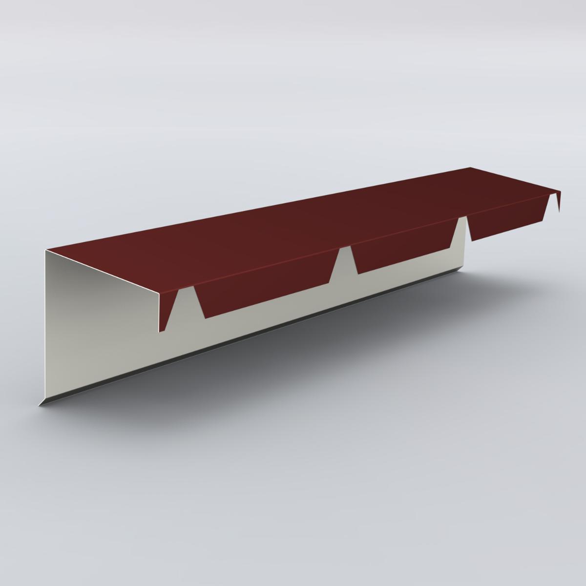 Ridge course toothed 45 R8012 D400 2100mm
