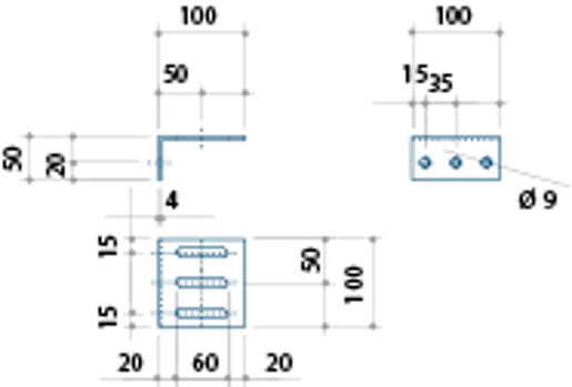 Assembly/Connection L-Profile 50/100/4